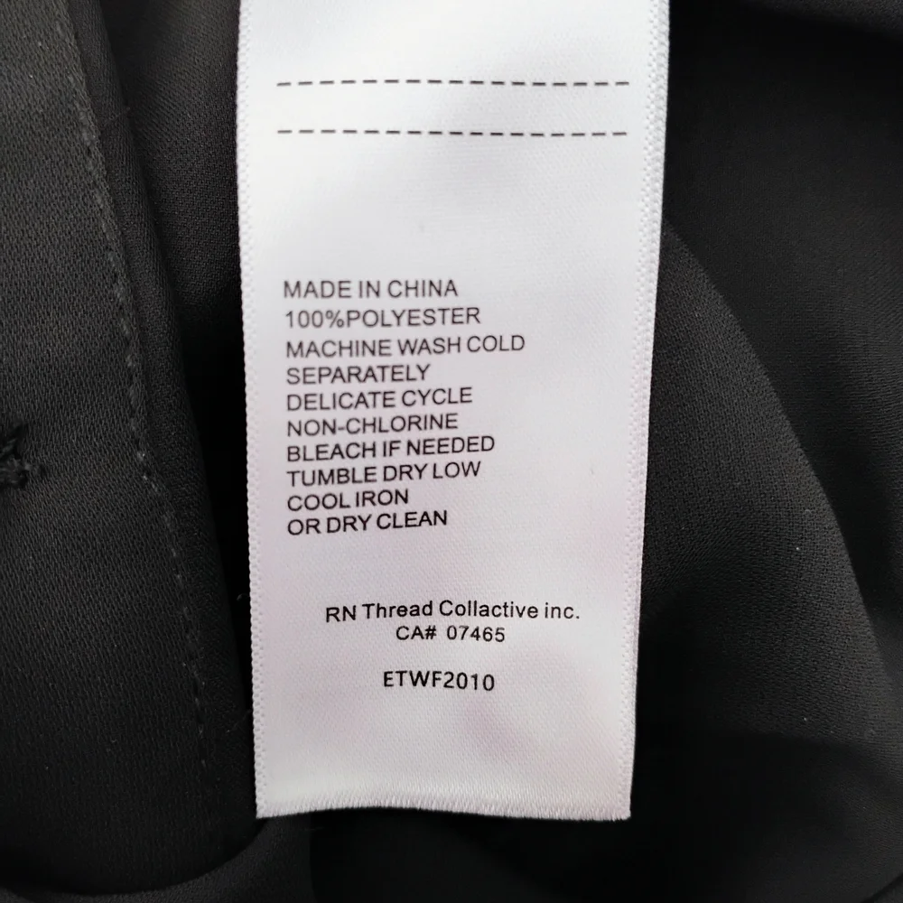 Ellen Tracy Elegant Black Button-Down Blouse Sz M - Picture 5 of 8